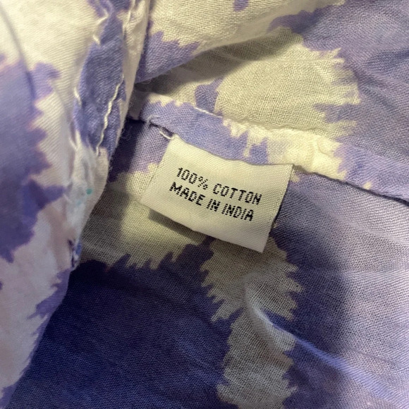 Roberta Roller Rabbit Cotton Tunic Cover Up Top Small Vacation Travel Resortwear - Picture 7 of 7